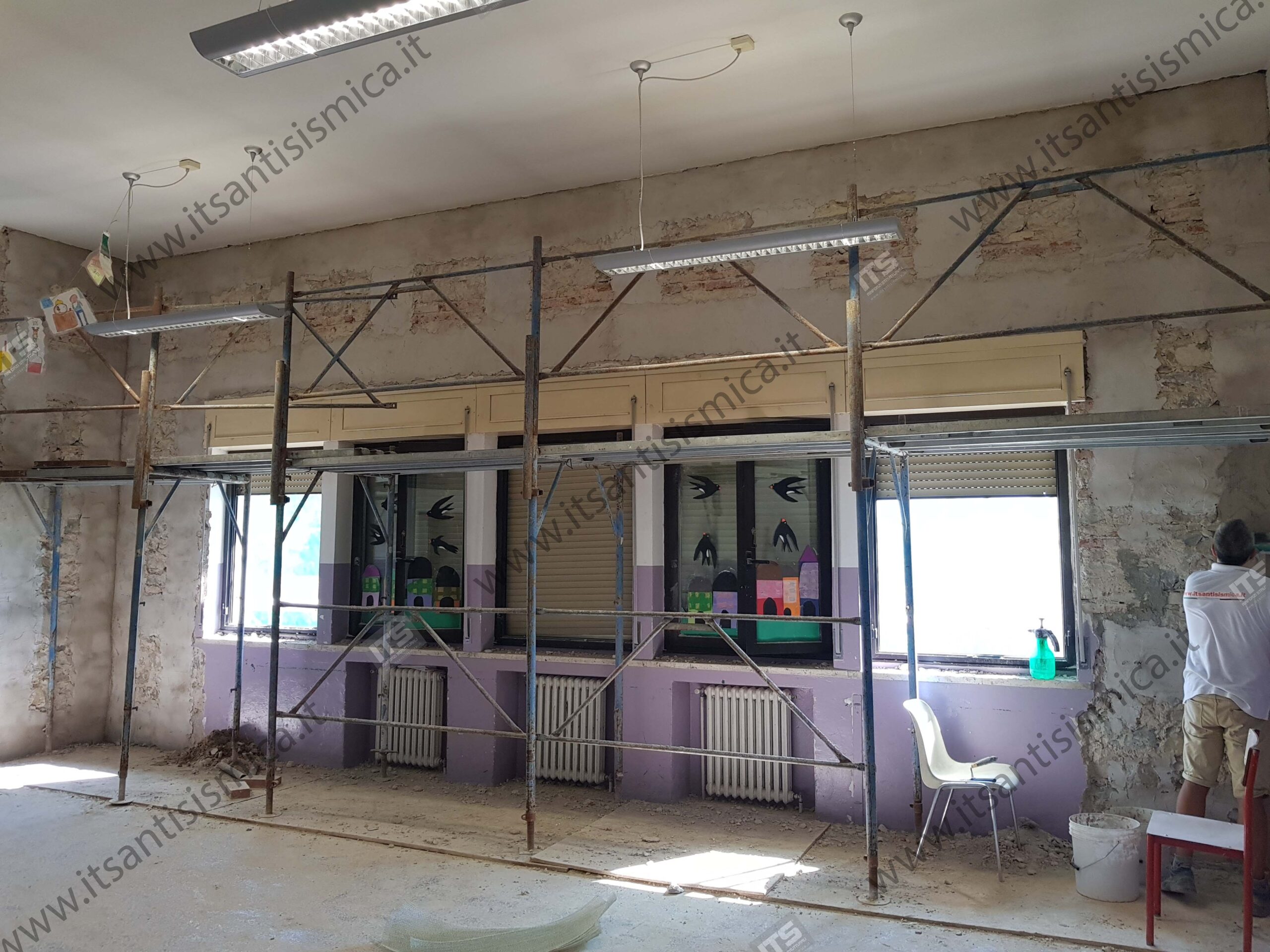 Scuola primaria F. Petrarca di Incisa Valdarno — Incisa Valdarno (FI) — fotografia di cantiere 5